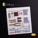 Kelik BF-109 E - Interior 3D Decal with 3D printed parts for Trumpeter kit 3D matrica