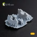 Kelik DH.81A Tiger Moth - Interior 3D Decal with 3D printed parts for ICM kit 3D matrica