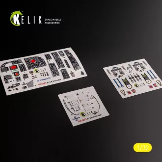   Kelik A-6A Intruder - interior 3D decals for Trumpeter kit 3D matrica