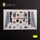 Kelik Mirage 2000C - interior 3D decals for Kitty Hawk/Zimi models kit 3D matrica