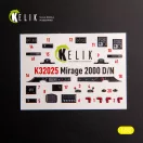 Kelik Mirage 2000D/N - interior 3D decals for Kitty Hawk/Zimi models kit 3D matrica