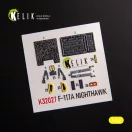 Kelik F-117A - Type 1 interior 3D decals for Trumpeter kit 3D matrica