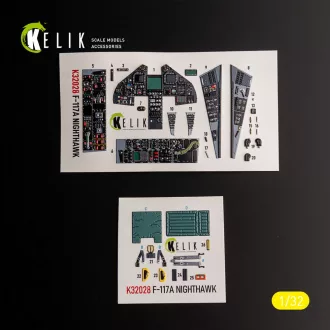   Kelik F-117A - Type 2 interior 3D decals for Trumpeter kit 3D matrica