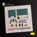 Kelik F-117A - Type 2 interior 3D decals for Trumpeter kit 3D matrica