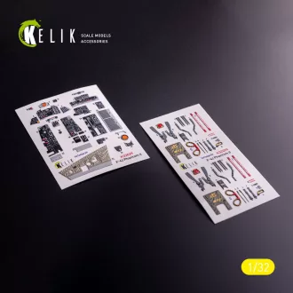 Kelik F-4J - interior 3D decals for Tamiya kit 3D matrica