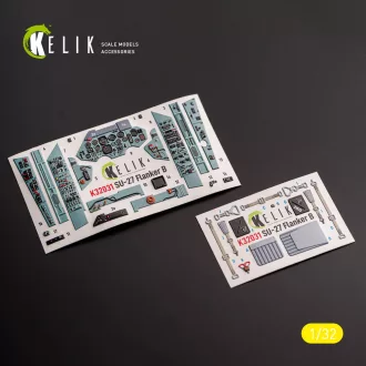   Kelik SU-27 - interior 3D decals for Trumpeter kit 3D matrica