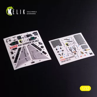   Kelik GR.MK7 Harrier - interior 3D decals for Trumpeter kit 3D matrica