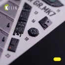 Kelik GR.MK7 Harrier - interior 3D decals for Trumpeter kit 3D matrica