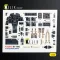Kelik Bf-110D - interior 3D decals for Dragon/Hobby 2000 kit 3D matrica