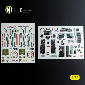Kelik F-4C - interior 3D decals for Tamiya kit 3D matrica