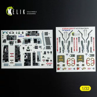 Kelik F-4D - interior 3D decals for Tamiya kit 3D matrica