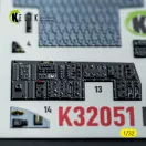 Kelik F-15C (early) - interior 3D decals for Tamiya kit 3D matrica