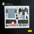 Kelik F-15C MSIP II- interior 3D decals for Tamiya kit 3D matrica
