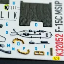 Kelik F-15C MSIP II- interior 3D decals for Tamiya kit 3D matrica
