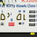 Kelik RF-5E - interior 3D decals for Kitty Hawk/Zimi models kit 3D matrica
