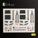Kelik F-5F - interior 3D decals for Kitty Hawk/Zimi models kit 3D matrica