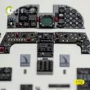 Kelik F-5F - interior 3D decals for Kitty Hawk/Zimi models kit 3D matrica