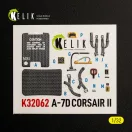 Kelik A-7D CORSAIR II - interior 3D decals for Trumpeter kit 3D matrica