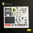 Kelik A-7E CORSAIR II - interior 3D decals for Trumpeter kit 3D matrica