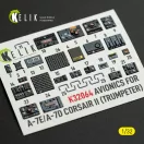 Kelik Avionics for A-7E/D CORSAIR II - exterior 3D decals for Trumpeter kit 3D matrica