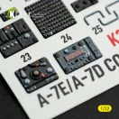 Kelik Avionics for A-7E/D CORSAIR II - exterior 3D decals for Trumpeter kit 3D matrica