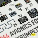 Kelik Avionics for A-7E/D CORSAIR II - exterior 3D decals for Trumpeter kit 3D matrica