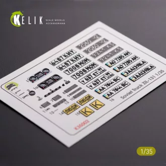   Kelik ZiL-131 series interior and exterior 3D decals for any kit 3D matrica