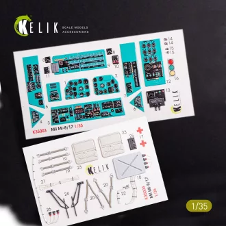   Kelik Mi-8MT/Mi-17 interior 3D decals for Trumpeter kit 3D matrica