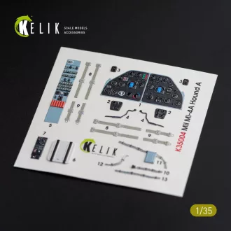 Kelik Mi-4 interior 3D decals for Trumpeter kit 3D matrica