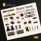 Kelik MH-60L Black Hawk interior 3D decals for Kitty Hawk / Zimimodel kit 3D matrica