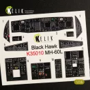 Kelik MH-60L Black Hawk interior 3D decals for Kitty Hawk / Zimimodel kit 3D matrica