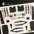 Kelik MH-60L Black Hawk interior 3D decals for Kitty Hawk / Zimimodel kit 3D matrica