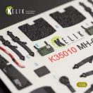 Kelik MH-60L Black Hawk interior 3D decals for Kitty Hawk / Zimimodel kit 3D matrica