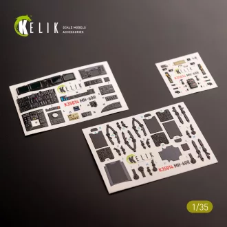   Kelik MH-60R interior 3D decals for Kitty Hawk kit 3D matrica