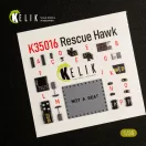 Kelik HH-60H Rescue Hawk interior 3D decals for Kitty Hawk / Zimimodel kit 3D matrica