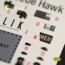 Kelik HH-60H Rescue Hawk interior 3D decals for Kitty Hawk / Zimimodel kit 3D matrica