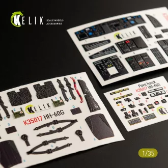   Kelik HH-60G Pave Hawk interior 3D decals for Kitty Hawk / Zimimodel kit 3D matrica