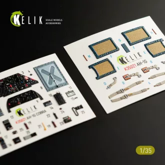 Kelik AH-1G Cobra interior 3D decals for ICM kit 3D matrica