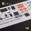 Kelik Kozak-001 Ukrainian MRAP 3D decals for ICM kit 3D matrica