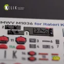 Kelik “HUMVEE” HMMWV M1036 with TOW Nato green version Interior 3D Decal for Italeri kit 3D matrica