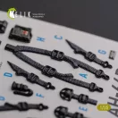 Kelik AH-64D Apache interior 3D decals for Meng kit 3D matrica