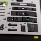 Kelik AH-1W interior 3D decals for Academy kit 3D matrica