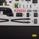 Kelik AH-1W interior 3D decals for Academy kit 3D matrica
