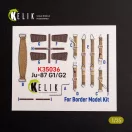 Kelik Ju-87 G1/G2 - interior 3D decals for Border Models kit 3D matrica