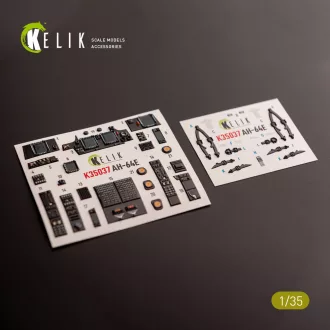   Kelik AH-64E Apache interior 3D decals for Takom kit 3D matrica