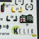 Kelik S-64E Skycrane - interior 3D decals for ICM kit 3D matrica