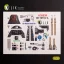 Kelik Bf-109 G-6 - interior 3D decals for Border Models kit 3D matrica