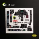Kelik AH-64A APACHE (early) - interior 3D decals for Trumpeter 3D matrica