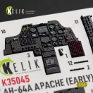 Kelik AH-64A APACHE (early) - interior 3D decals for Trumpeter 3D matrica