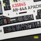 Kelik AH-64A APACHE (early) - interior 3D decals for Trumpeter 3D matrica